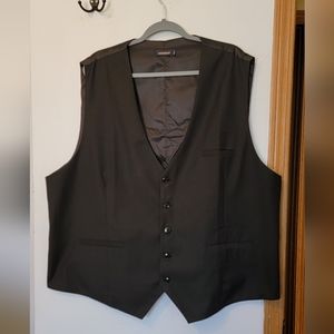 Mens Black dress vest size 4XL